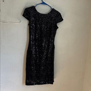Calvin Klein Black Sequin Dress size 2 pre-owned